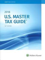 U.S. Master Tax Guide--Hardbound Edition (2018)