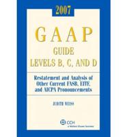 2007 Miller Gaap Guide Levels B, C, And D