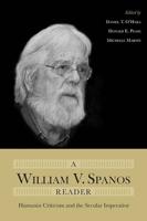 A William V. Spanos Reader