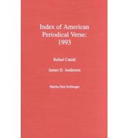 Index of American Periodical Verse 1993