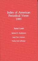 Index of American Periodical Verse. 1995
