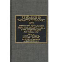 Research in Parapsychology, 1993