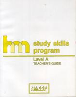 Level A: Teacher's Guide: hm Learning & Study Skills Program