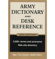 Army Dictionary and Desk Reference
