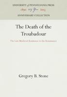 The Death of the Troubadour