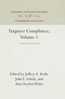 Taxpayer Compliance, Volume 1