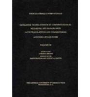 Catalogus Translationum Et Commentariorum Vol. 4