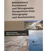 Sedimentary Provenance and Petrogenesis