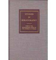 Studies in Bibliography