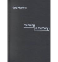 MEANING AND MEMORY