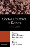 Social Control in Europe. Volume 2 1800-2000