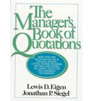 Manager's Book of Quotations