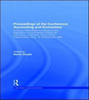 Proceedings of the Conference, Accounting and Economics