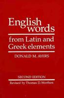 English Words From Latin And Greek Elements