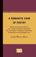 A Romantic View of Poetry