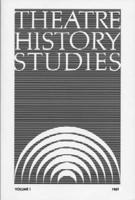 Theatre History Studies 1981