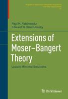 Extensions of Moser-Bangert Theory : Locally Minimal Solutions