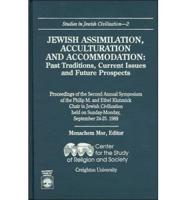 Jewish Assimilation, Acculturation, and Accommodation