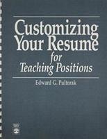 Customizing Your Resume for Teaching Positions