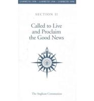 Called to Live and Proclaim the Good News. Section Two