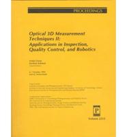 Optical 3D Measurement Techniques II