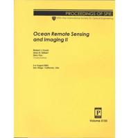 Ocean Remote Sensing and Imaging II