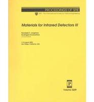 Materials for Infrared Detectors III