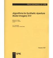 Algorithms for Synthetic Aperture Radar Imagery XVI