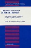 The Prose Alexander of Robert Thornton