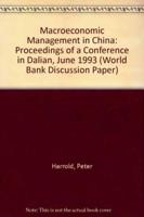 Macroeconomic Management in China