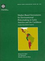 Market-Based Instruments for Environmental Policymaking in Latin America and the Caribbean