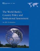 The World Bank's Country Policy and Institutional Assessment