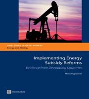 Implementing Energy Subsidy Reforms