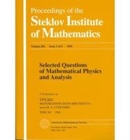 Selected Questions Of Mathematical Physics And Analysis