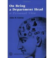 On Being a Department Head