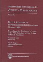 Recent Advances in Partial Differential Equations, Venice 1996