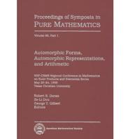 Automorphic Forms, Automorphic Representations and Arithmetic, Part 1