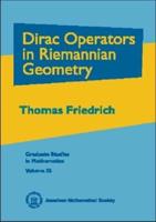 Dirac Operators in Riemannian Geometry