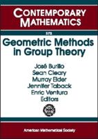 Geometric Methods in Group Theory