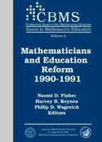 Mathematicians and Education Reform, 1990-1991