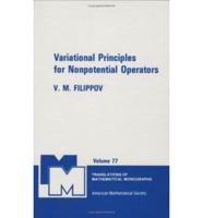 Variational Principles for Nonpotential Operators