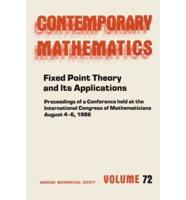 Fixed Point Theory and Its Applications