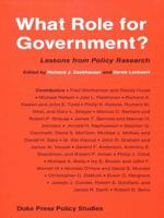 What Role for Government?