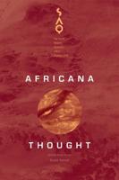 Africana Thought. Volume 108
