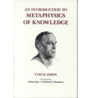An Introduction to Metaphysics of Knowledge