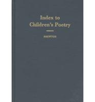 Index to Childrens Poetry