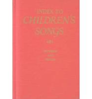 Index to Children's Songs