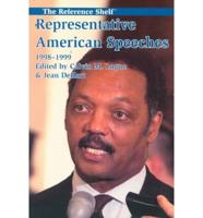 Representative American Speeches 1998-1999