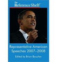 Representative American Speeches 2007-2008