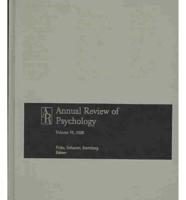 Annual Review Psychology W/ Online Vol 59